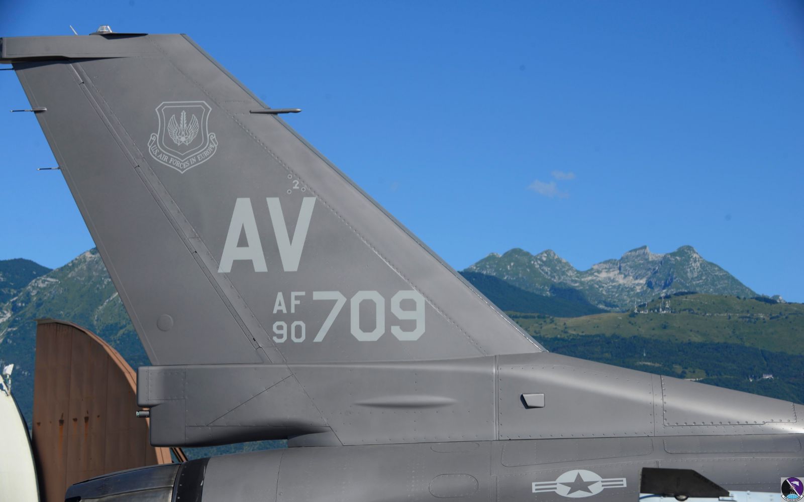 First flight for new F-16 paint job at Aviano