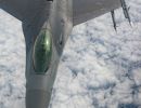 F-16 pilots, KC-135 crews team for mid-air refueling training